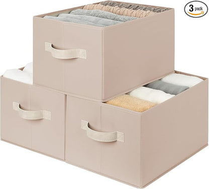 StorageWorks Storage Baskets for Shelves, Foldable Fabric Closet Storage Bins by StorageWorks