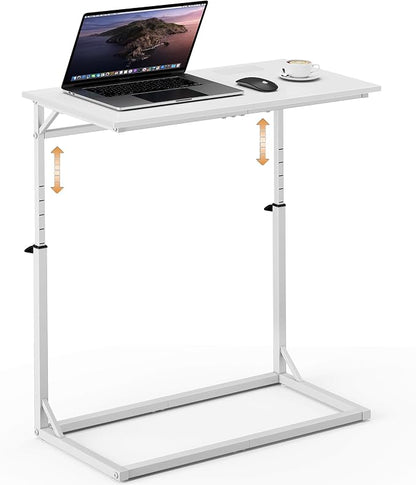 Vagusicc C Shaped End Table, Tall Side Table by Vagusicc