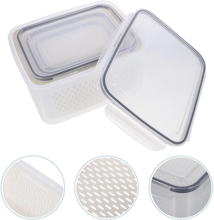 Stackable Refrigerator Organizer Bins Multipurpose Vegetable Fruit Storage - Image 6