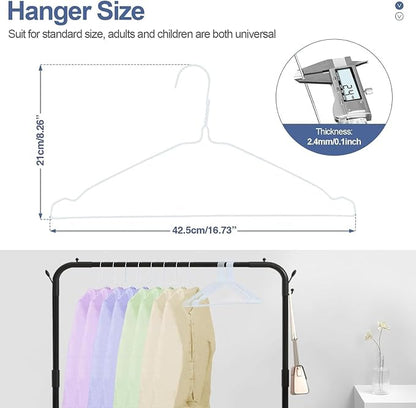 SPECILITE Wire Hangers 150 Pack, Metal Wire Clothes Hanger Bulk - Image 6