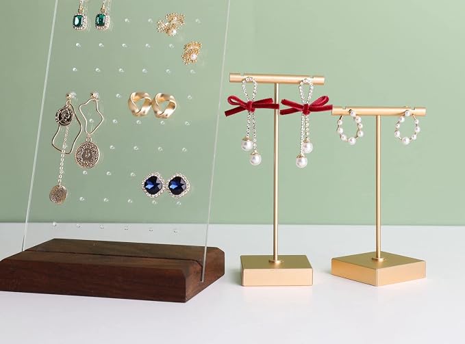 GemeShou 2pcs metal earring holder, mini hangers - Image 8