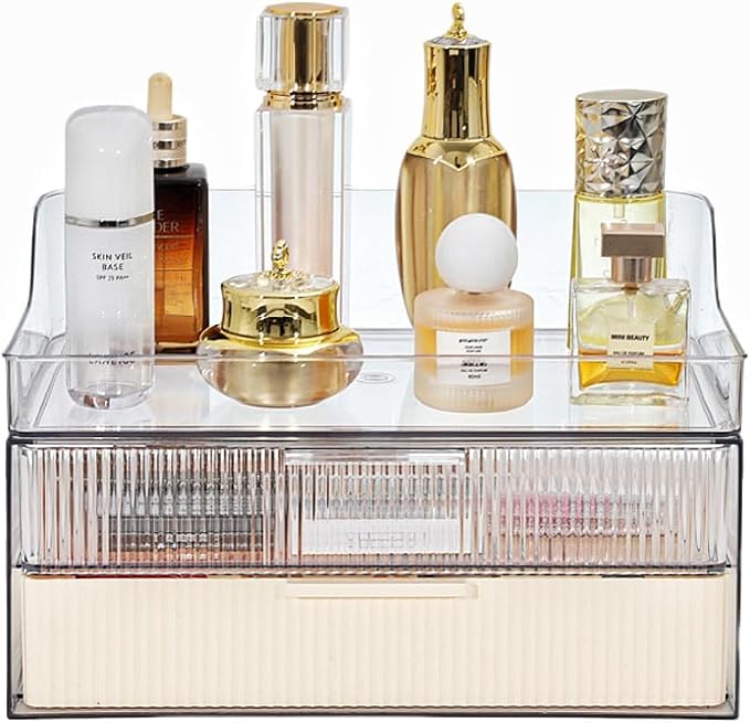 Makeup Organizer Countertop Large Cosmetic Display Cases Cosmetic Organizer by PLINJOY