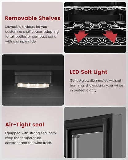 4.5 Cu.Ft Wine Cooler Refrigerator - Image 7