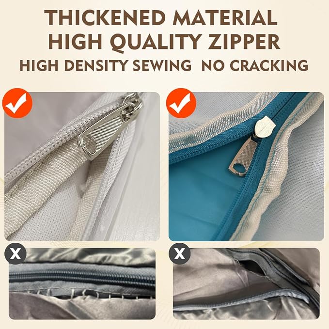 Space saver bag, for quilts, duvets or other fluffy clothing.Measures 21"L x - Image 2