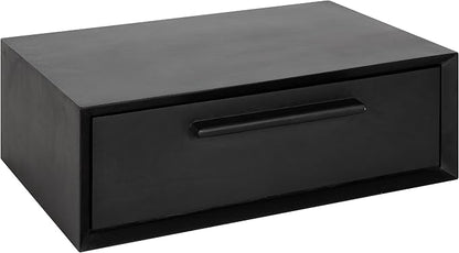 Kate and Laurel McCutcheon Floating Wood Storage Shelf, Decorative Transitional by KateandLaurel