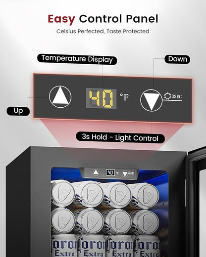 24 Cans Beverage Refrigerator Cooler - Image 3
