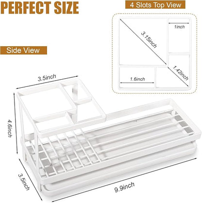 Toothbrush Holders Toothpaste Organizer Bathroom Accessories, 4 Slots, - Image 7