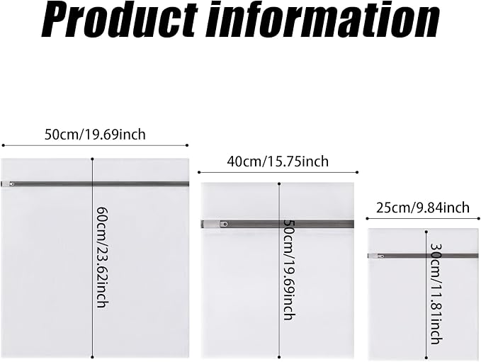 Lingerie Bags for Washing Delicates, Mesh Laundry Bags for Delicates - Image 2