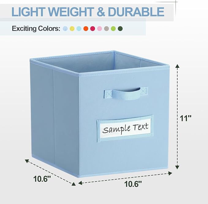 11x11 storage cube bins Foldable Fabric storage cubes - Image 2
