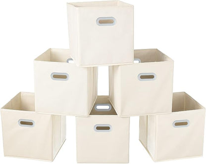 Fabric Cloth Storage Bins, Fabric Cube Organizer by SEVENDOME