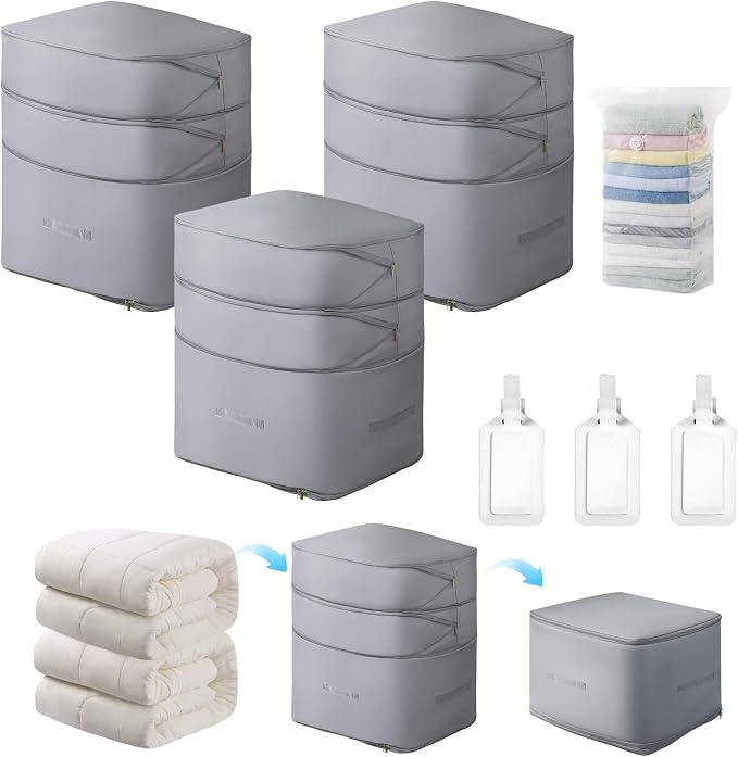 Comforter Storage Bag-Ultra Space Saving Large Self Compression Organizer by Unknown