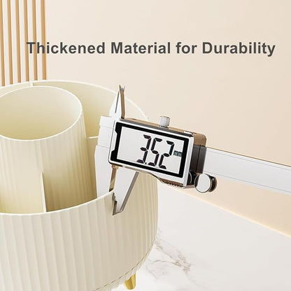 360 Degree Rotating Makeup Brush Holder Organizer Detachable Design 5 Slot Make - Image 4