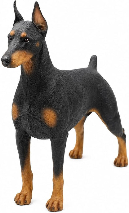 Comfy Hour 7" Doberman Dog Figurine, Realistic Lifelike Animal Statue, Standing by ComfyHour