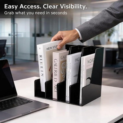 CiWiVOKi Vertical Magazine File Holder, Desk Organizer and Storage - Image 4