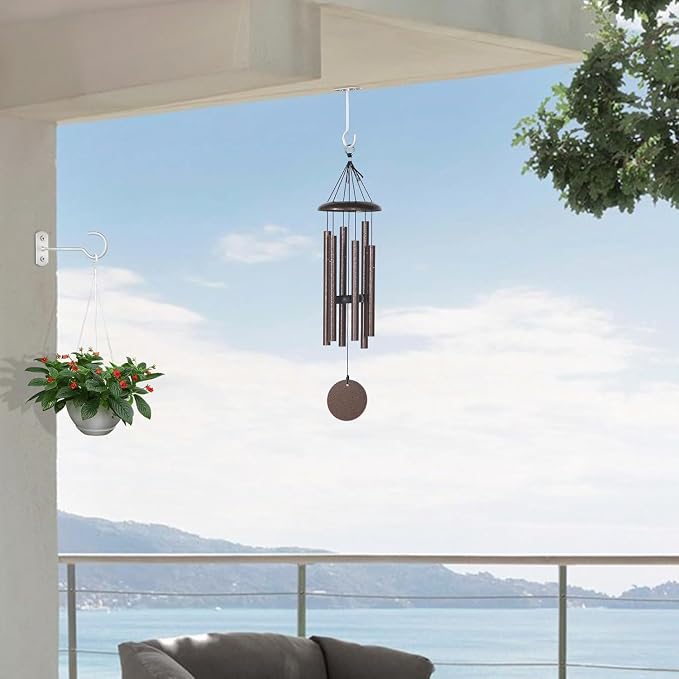 20Pack Ceiling Hooks for Hanging Plants Bulk, 6in Decoration Wall Hook White - Image 6