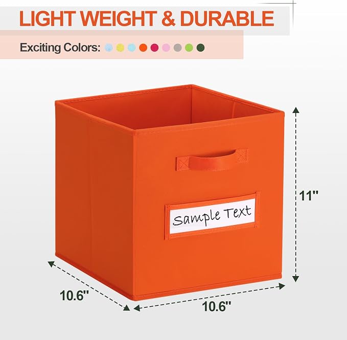 11x11 storage cube bins Foldable Fabric storage cubes - Image 2