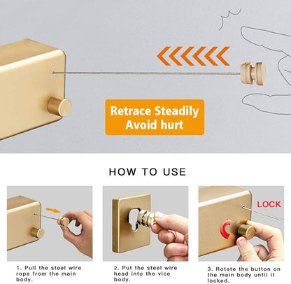 BESy Retractable Clothesline ABS case+Aluminum Dryer - Image 3