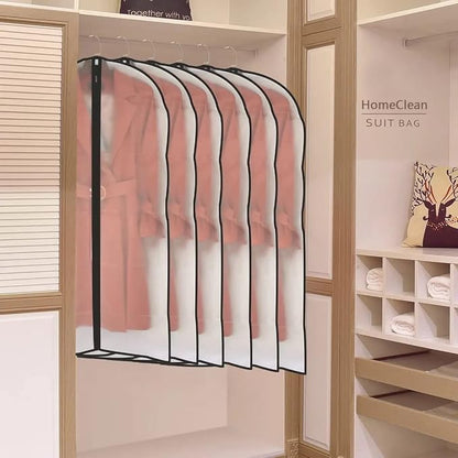 Garment Bags for Hanging Clothes 12 PCS Transparent Waterproof Dustproof - Image 9