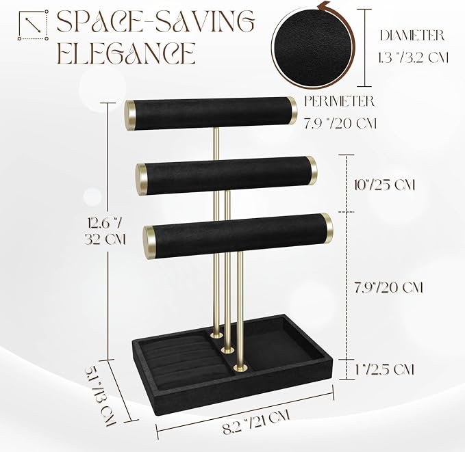 Flexzion 3 Tier Bracelet Holder Display Stand - Image 6