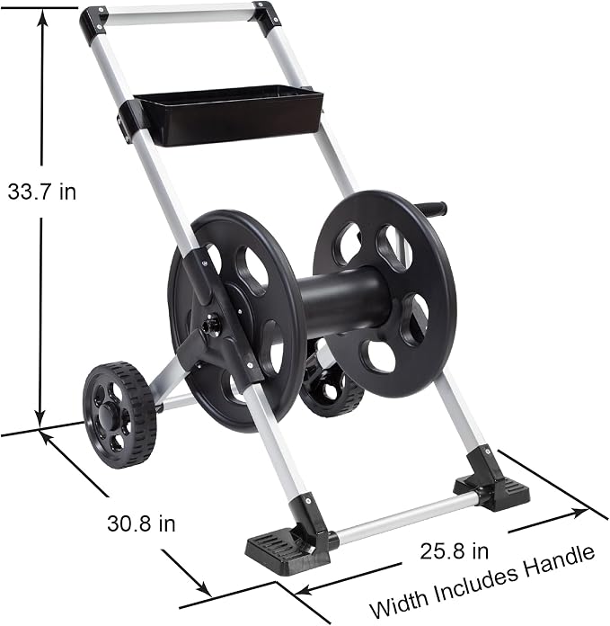 Liberty Garden 304 Explorer Two Wheel Hose Reel Cart, Holds 250-feet of 5/8" - Image 6