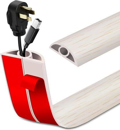 Floor Cord Cover Self Adhesive Cord Hider Floor Extension Cord Covers by LSGCQ