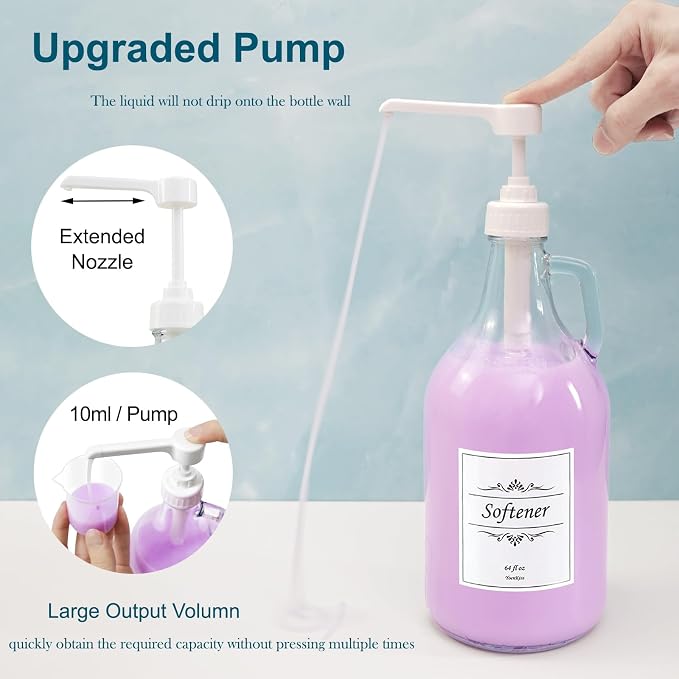 2 Pcs Glass Liquid Laundry Detergent Dispenser - Image 4