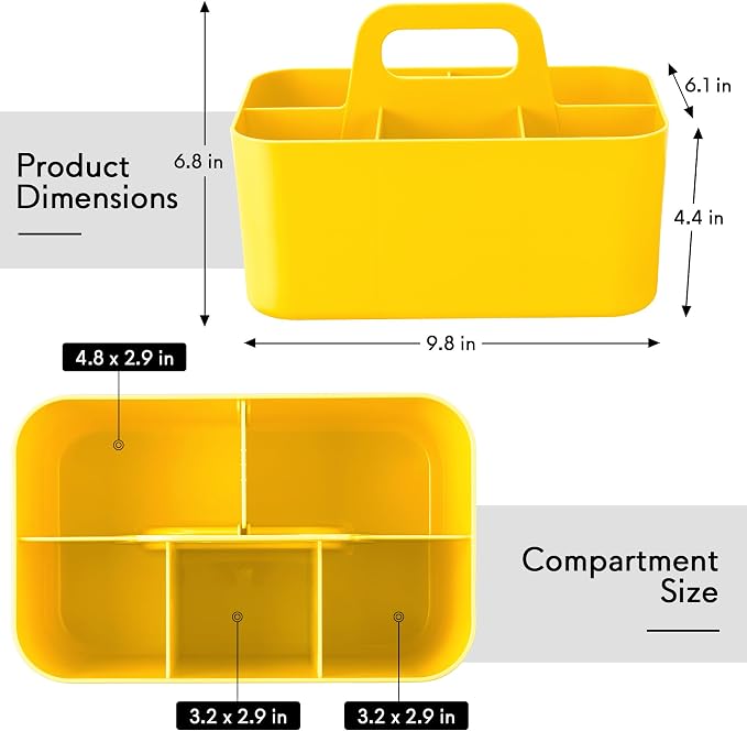 Tiawudi Multipurpose Caddy Organizer, Plastic Caddy - Image 2