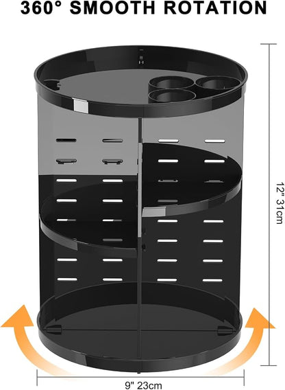 Rotating Makeup Organizer for Vanity, 360 Spinning Skincare Organizers - Image 4