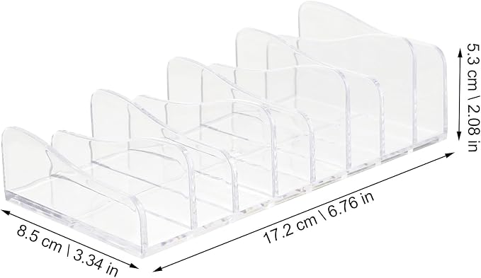 Uonlytech 2pcs Transparent Eyeshadow Palettes Organizer Makeup Holder Cosmetic - Image 6