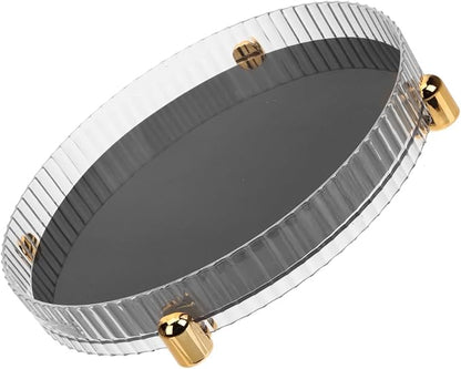 Garneck Large Capacity Rotating Makeup Organizer Tray Spinning Cosmetic Storage by GARNECK