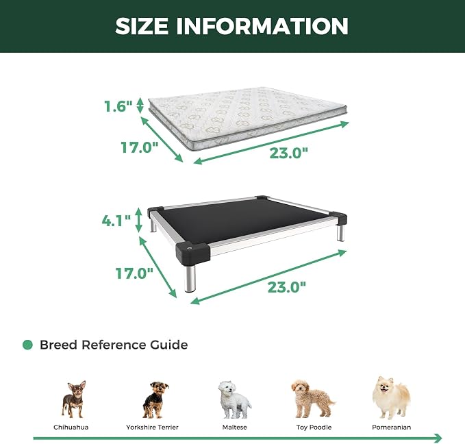 FXW TitanNest Chew-Proof Elevated Dog Bed, Raised Cot - Image 6