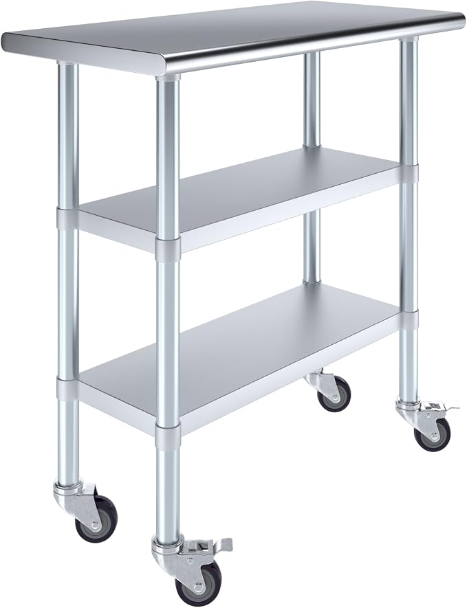 AmGood Stainless Steel Work Table by AmGood