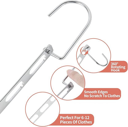 Space Saving Hangers for Clothes, 10 Pack Hanger Organizer Space Saver - Image 6