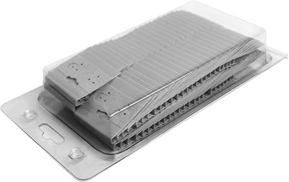 MOOCA100 pieces of Plain 1.5 x 1.5 in Gray Hanging Earring Cards Holder - Image 6