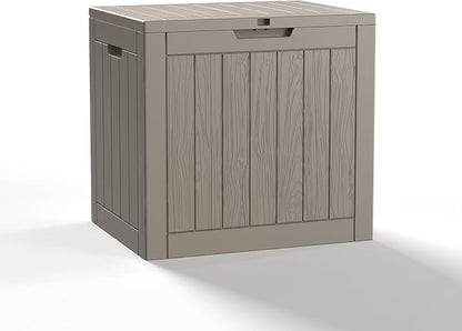 30 Gallon Resin Deck Box, Lockable Outdoor Storage Box by OutdoorLivingPerfected