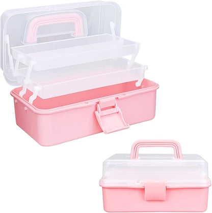 10Inch Tackle Box Organizer and Storage, Three-Layer Sewing Box by LUOKER