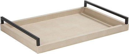 Sagala Ivory Shagreen Serving Tray by Unknown