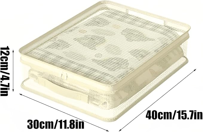 Stackable storage-Organizer – Foldable Sheet And Blanket Bag, Portable Handle - Image 5