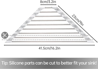 Tomorotec Marble Triangle Roll-Up Dish Drying Rack - Image 4