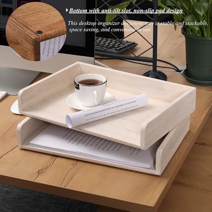 Stackable Letter Tray 2 Pack - Image 4