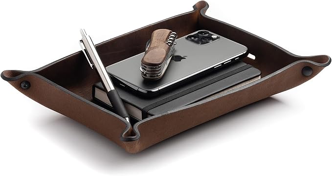 Main Street Forge Leather Valet Tray by MainStreetForge
