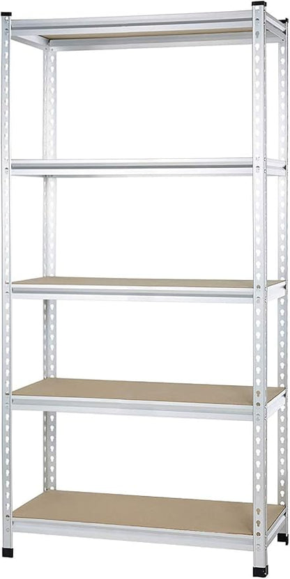 Amazon Basics Medium Duty Storage Shelving Double Post Press Board 5 Tier Shelf by AmazonBasics
