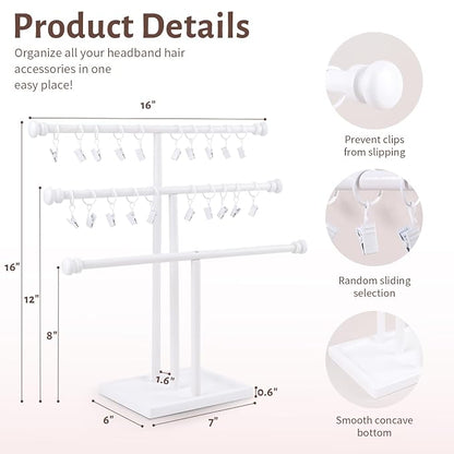 POVETIRE Headband Holder Stand Storage - Image 3