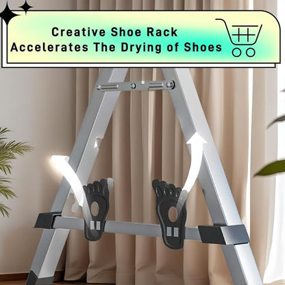 Adjustable 5-Bar Clothes Drying Rack, Foldable Stainless Steel Laundry Stand - Image 5