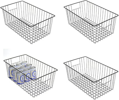 16inch Freezer Wire Storage Organizer Baskets, Household Refrigerator Bin by Y.Z.Bros