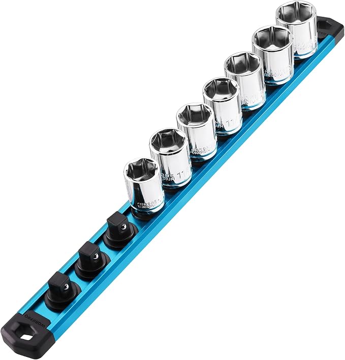 WORKPRO Magnetic Socket Organizer, 3/8-Inch Drive Aluminum Alloy Socket Rail - Image 9
