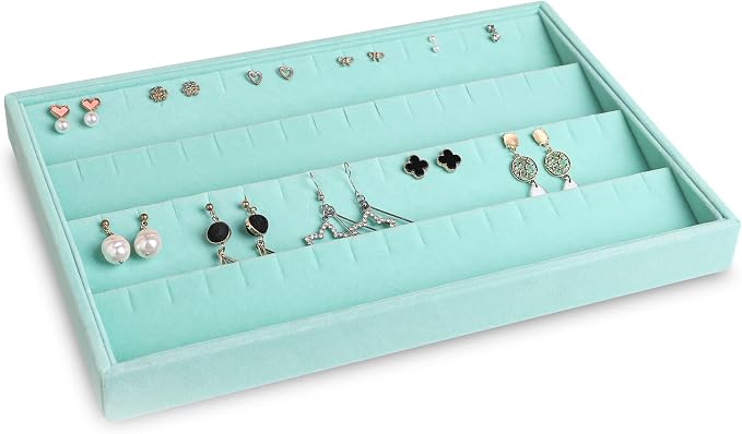 Frebeauty Stackable Velvet Jewelry Organizer Trays - Image 6