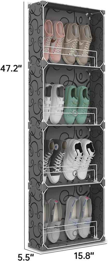 MAGINELS 4-Tier Slim Shoe Rack Organizer and Tall Storage - Image 2