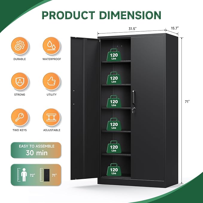 Letaya Metal Storage Cabinets - Image 3