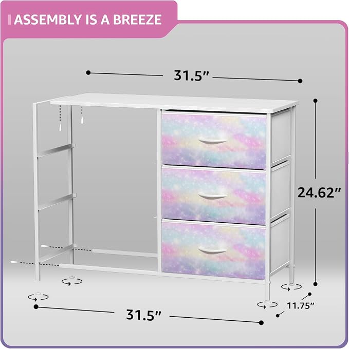 Sorbus Kids Dresser with 6 Drawers - Image 3
